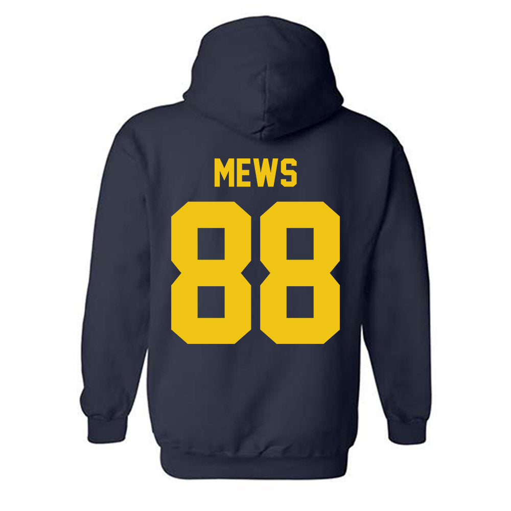 Michigan - NCAA Men's Ice Hockey : Henry Mews - Vintage Shersey Hooded Sweatshirt-1