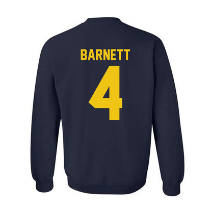 Michigan - NCAA Men's Ice Hockey : Asher Barnett - Vintage Shersey Crewneck Sweatshirt-1