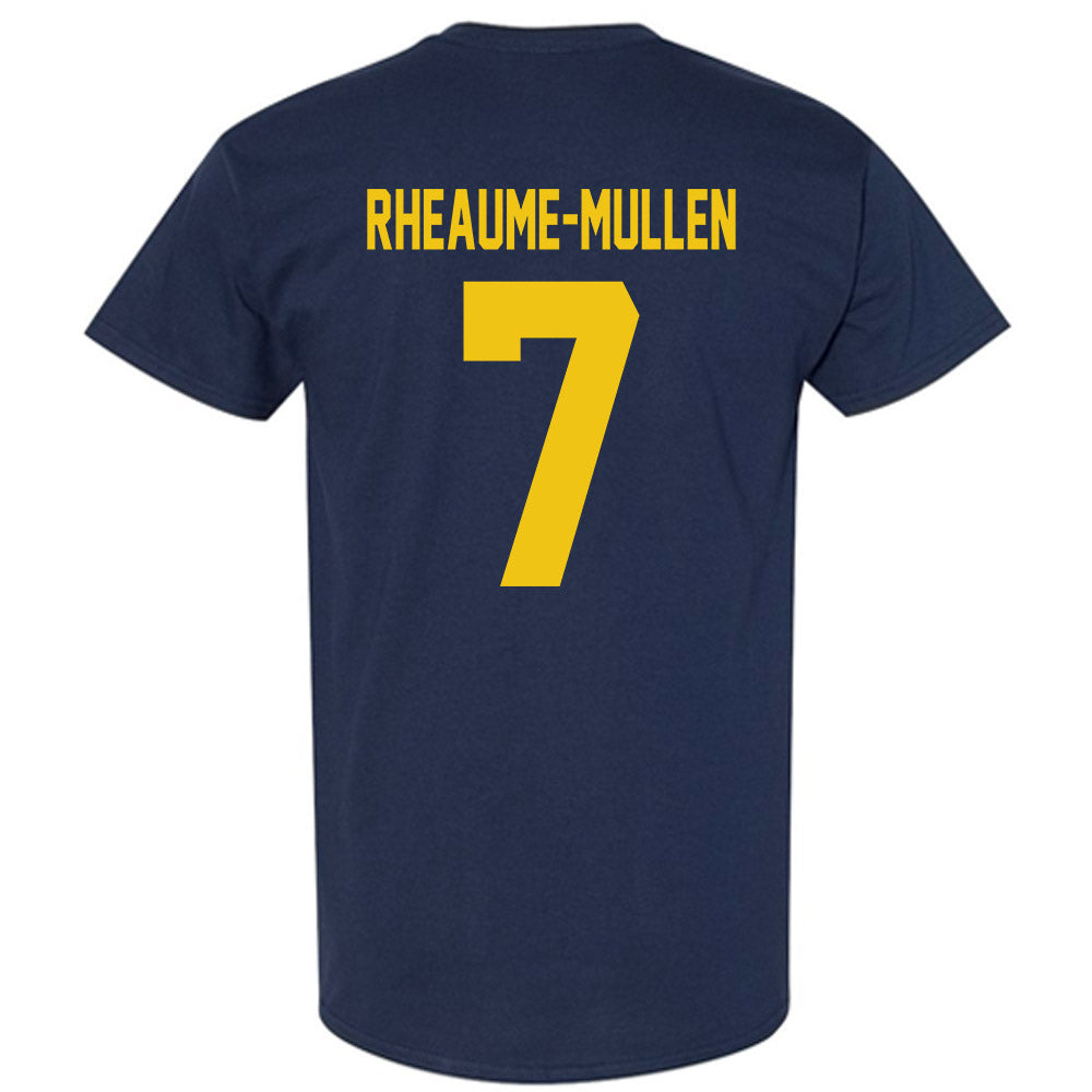 Michigan - NCAA Men's Ice Hockey : Dakoda Rheaume-Mullen - Vintage Shersey T-Shirt-1