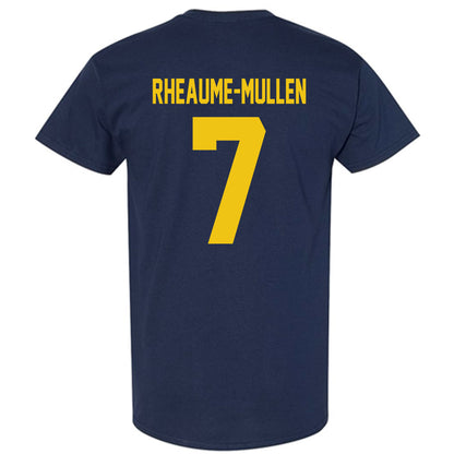 Michigan - NCAA Men's Ice Hockey : Dakoda Rheaume-Mullen - Vintage Shersey T-Shirt-1