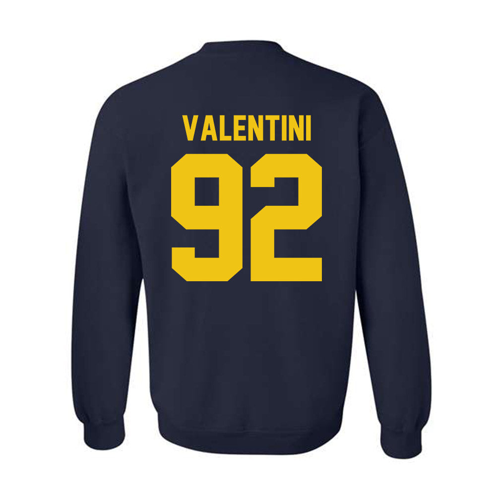 Michigan - NCAA Men's Ice Hockey : Adam Valentini - Vintage Shersey Crewneck Sweatshirt-1