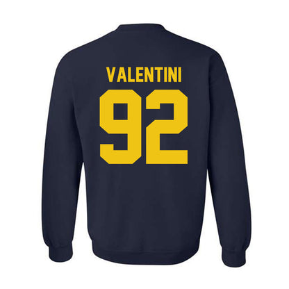 Michigan - NCAA Men's Ice Hockey : Adam Valentini - Vintage Shersey Crewneck Sweatshirt-1