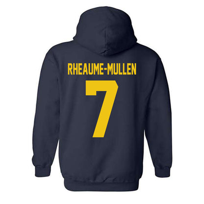 Michigan - NCAA Men's Ice Hockey : Dakoda Rheaume-Mullen - Vintage Shersey Hooded Sweatshirt-1