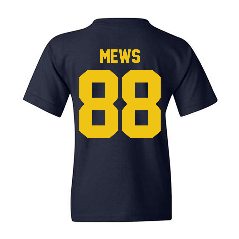 Michigan - NCAA Men's Ice Hockey : Henry Mews - Vintage Shersey Youth T-Shirt-1