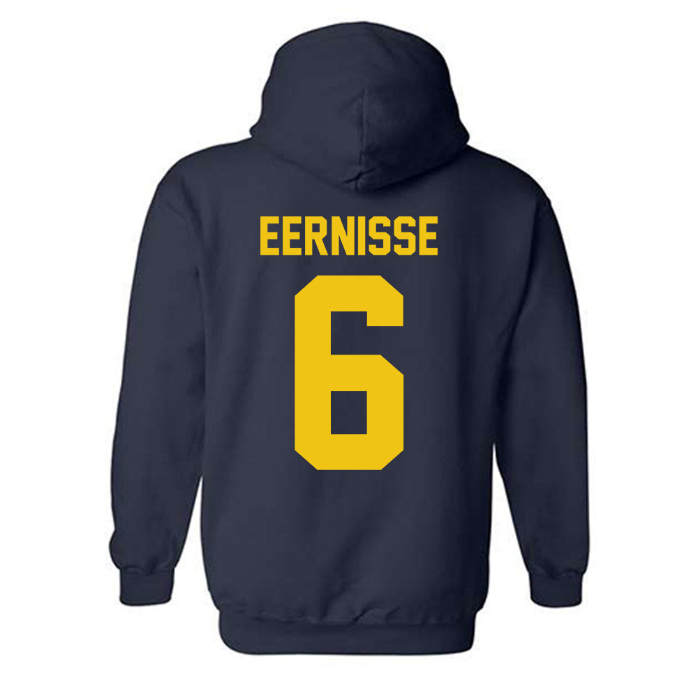 Michigan - NCAA Men's Ice Hockey : Josh Eernisse - Vintage Shersey Hooded Sweatshirt-1