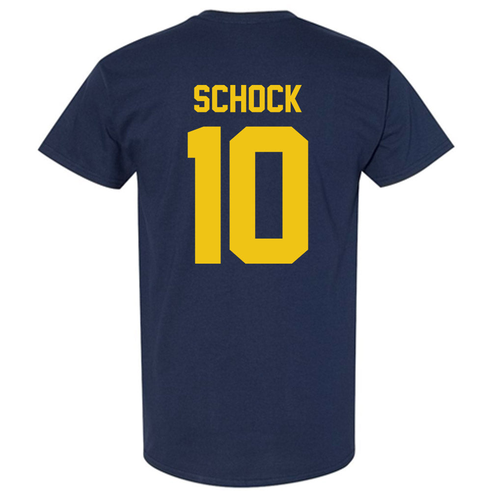 Michigan - NCAA Men's Ice Hockey : Drew Schock - Vintage Shersey T-Shirt-1