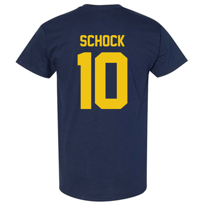 Michigan - NCAA Men's Ice Hockey : Drew Schock - Vintage Shersey T-Shirt-1