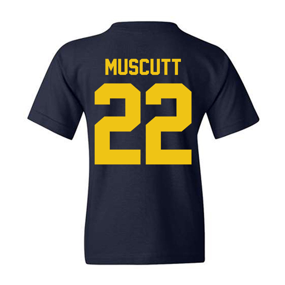 Michigan - NCAA Men's Ice Hockey : Kason Muscutt - Vintage Shersey Youth T-Shirt-1