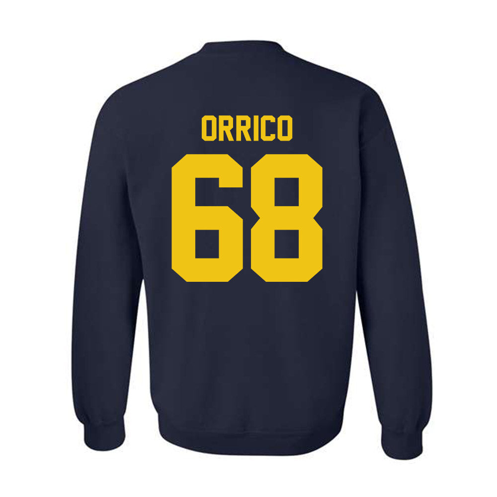 Michigan - NCAA Men's Ice Hockey : Josh Orrico - Vintage Shersey Crewneck Sweatshirt-1
