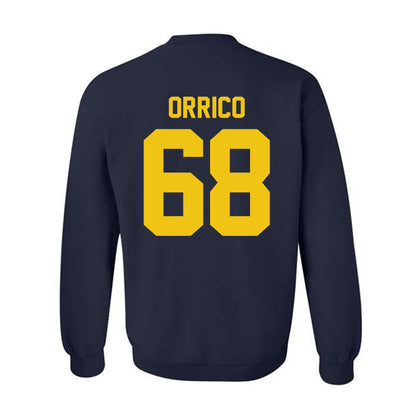 Michigan - NCAA Men's Ice Hockey : Josh Orrico - Vintage Shersey Crewneck Sweatshirt-1