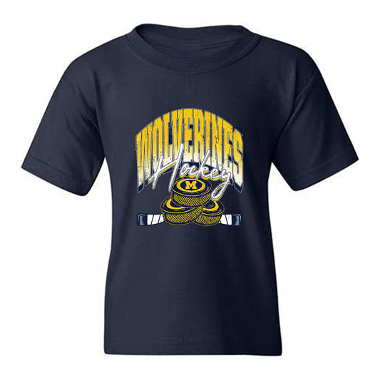 Michigan - NCAA Men's Ice Hockey : Malcolm Spence - Vintage Shersey Youth T-Shirt-0