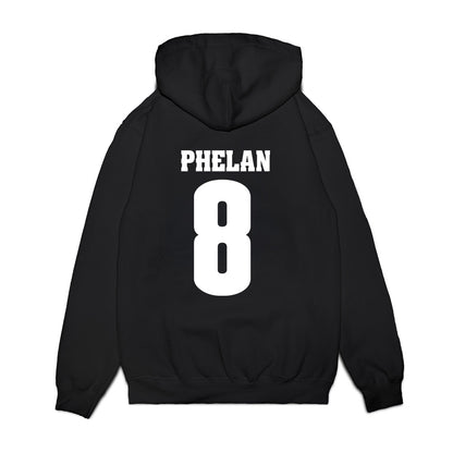 Wisconsin - NCAA Men's Ice Hockey : Jack Phelan - Vintage Hockey Premium Hooded Sweatshirt-1
