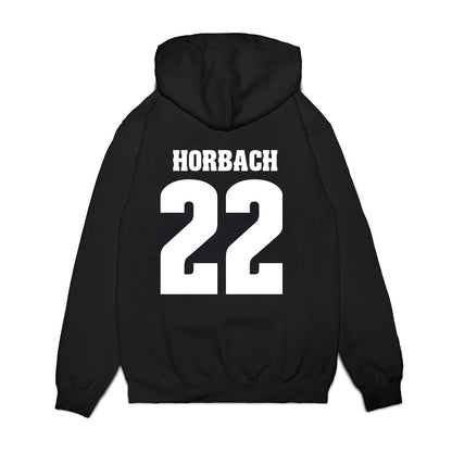 Wisconsin - NCAA Men's Ice Hockey : Jack Horbach - Vintage Hockey Premium Hooded Sweatshirt-1