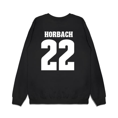 Wisconsin - NCAA Men's Ice Hockey : Jack Horbach - Vintage Hockey Premium Crewneck Sweatshirt-1