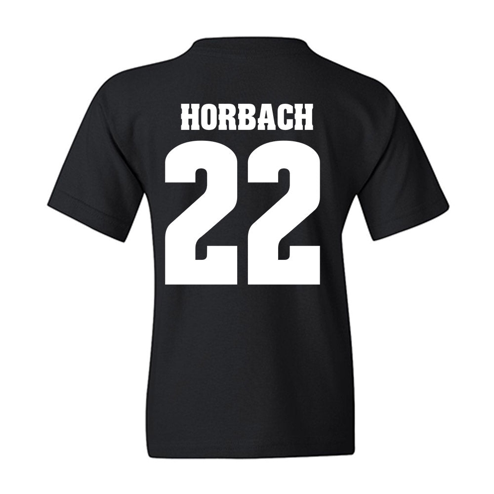Wisconsin - NCAA Men's Ice Hockey : Jack Horbach - Vintage Hockey Youth T-Shirt-1