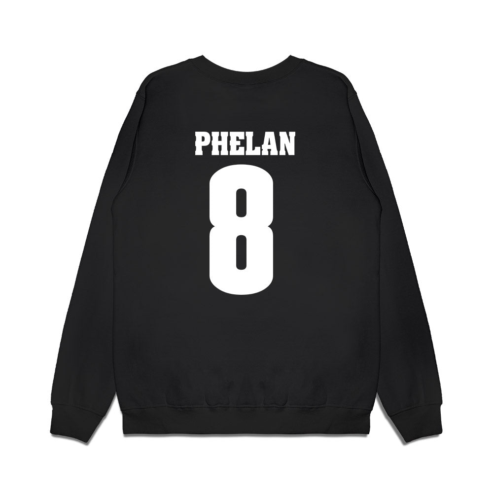 Wisconsin - NCAA Men's Ice Hockey : Jack Phelan - Vintage Hockey Premium Crewneck Sweatshirt-1