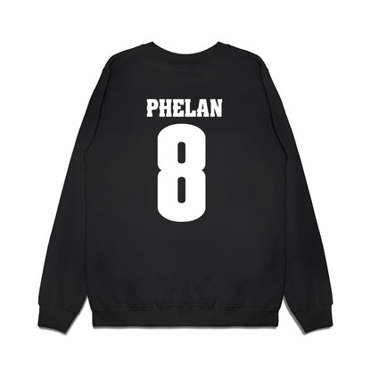 Wisconsin - NCAA Men's Ice Hockey : Jack Phelan - Vintage Hockey Premium Crewneck Sweatshirt-1
