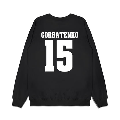 Wisconsin - NCAA Women's Ice Hockey : Nicole Gorbatenko - Vintage Hockey Premium Crewneck Sweatshirt-1