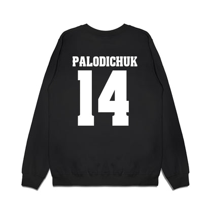 Wisconsin - NCAA Men's Ice Hockey : Joe Palodichuk - Vintage Hockey Premium Crewneck Sweatshirt-1