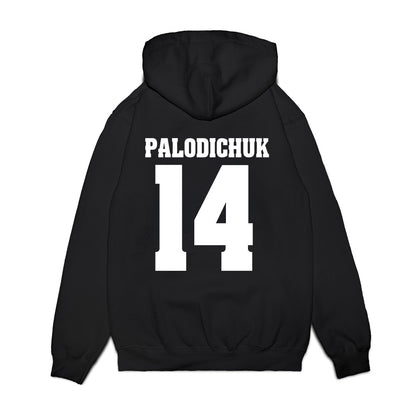 Wisconsin - NCAA Men's Ice Hockey : Joe Palodichuk - Vintage Hockey Premium Hooded Sweatshirt-1