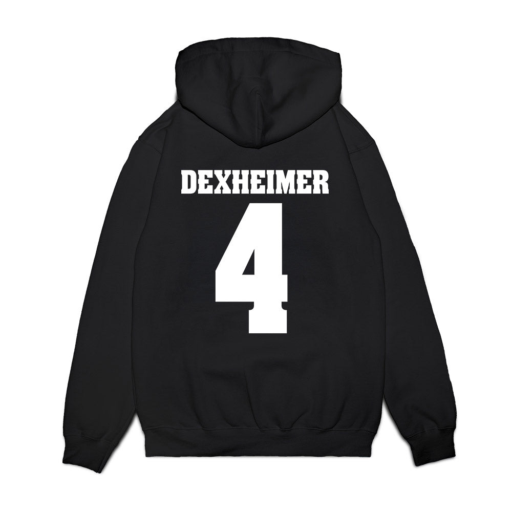 Wisconsin - NCAA Men's Ice Hockey : Ben Dexheimer - Vintage Hockey Premium Hooded Sweatshirt-1