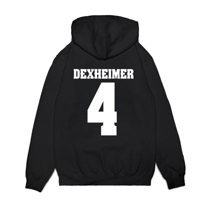 Wisconsin - NCAA Men's Ice Hockey : Ben Dexheimer - Vintage Hockey Premium Hooded Sweatshirt-1