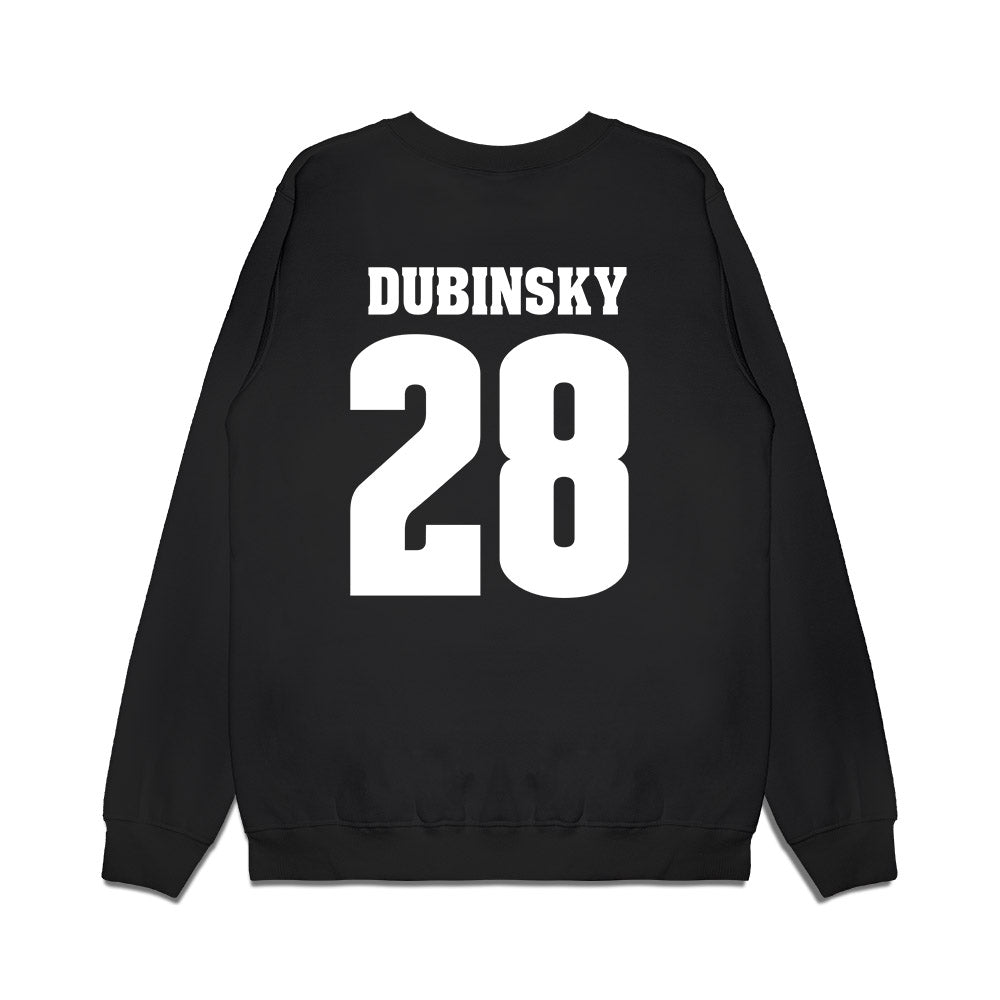 Wisconsin - NCAA Men's Ice Hockey : Aiden Dubinsky - Vintage Hockey Premium Crewneck Sweatshirt-1
