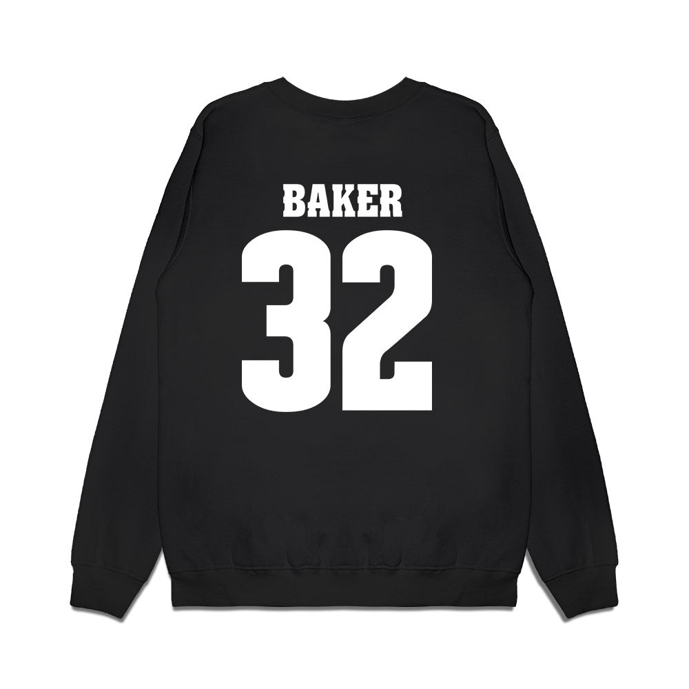 Wisconsin - NCAA Women's Ice Hockey : Chloe Baker - Vintage Hockey Premium Crewneck Sweatshirt-1