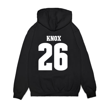 Wisconsin - NCAA Men's Ice Hockey : Weston Knox - Vintage Hockey Premium Hooded Sweatshirt-1