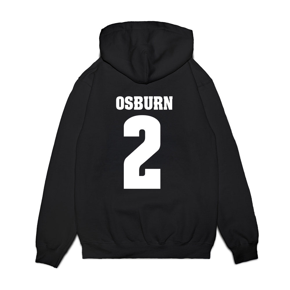 Wisconsin - NCAA Men's Ice Hockey : Luke Osburn - Vintage Hockey Premium Hooded Sweatshirt-1