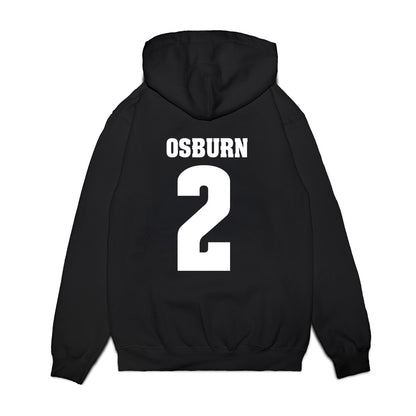 Wisconsin - NCAA Men's Ice Hockey : Luke Osburn - Vintage Hockey Premium Hooded Sweatshirt-1