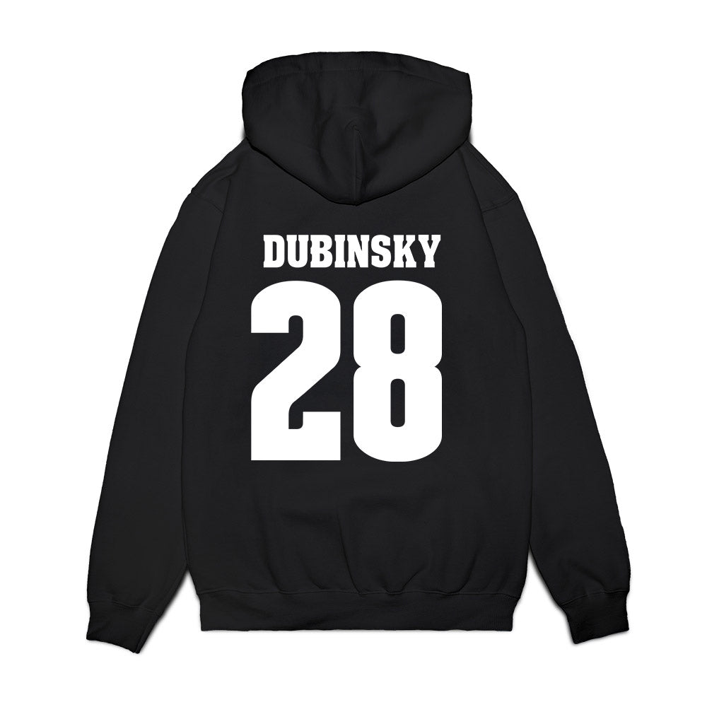 Wisconsin - NCAA Men's Ice Hockey : Aiden Dubinsky - Vintage Hockey Premium Hooded Sweatshirt-1