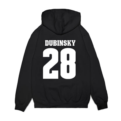 Wisconsin - NCAA Men's Ice Hockey : Aiden Dubinsky - Vintage Hockey Premium Hooded Sweatshirt-1