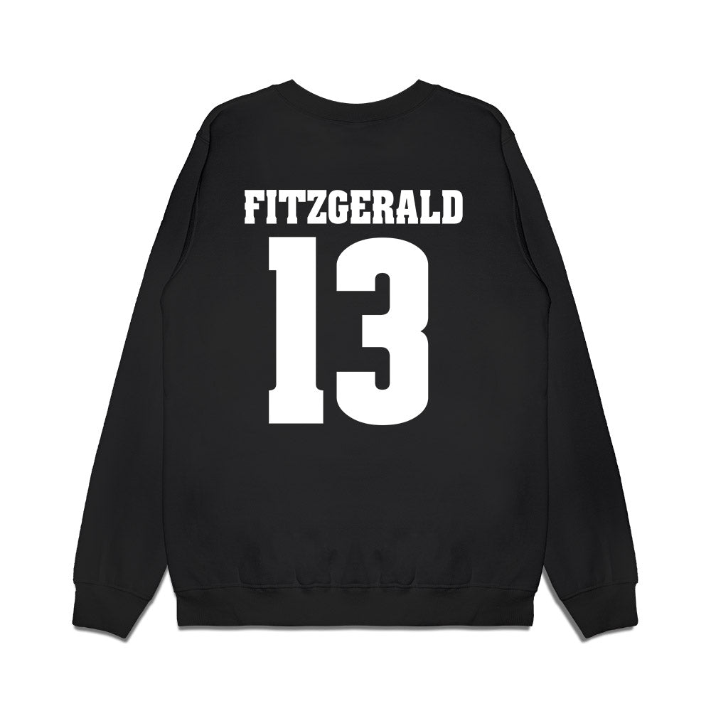 Wisconsin - NCAA Men's Ice Hockey : Christian Fitzgerald - Vintage Hockey Premium Crewneck Sweatshirt-1