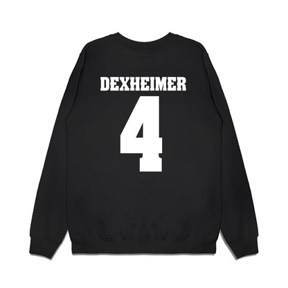 Wisconsin - NCAA Men's Ice Hockey : Ben Dexheimer - Vintage Hockey Premium Crewneck Sweatshirt-1