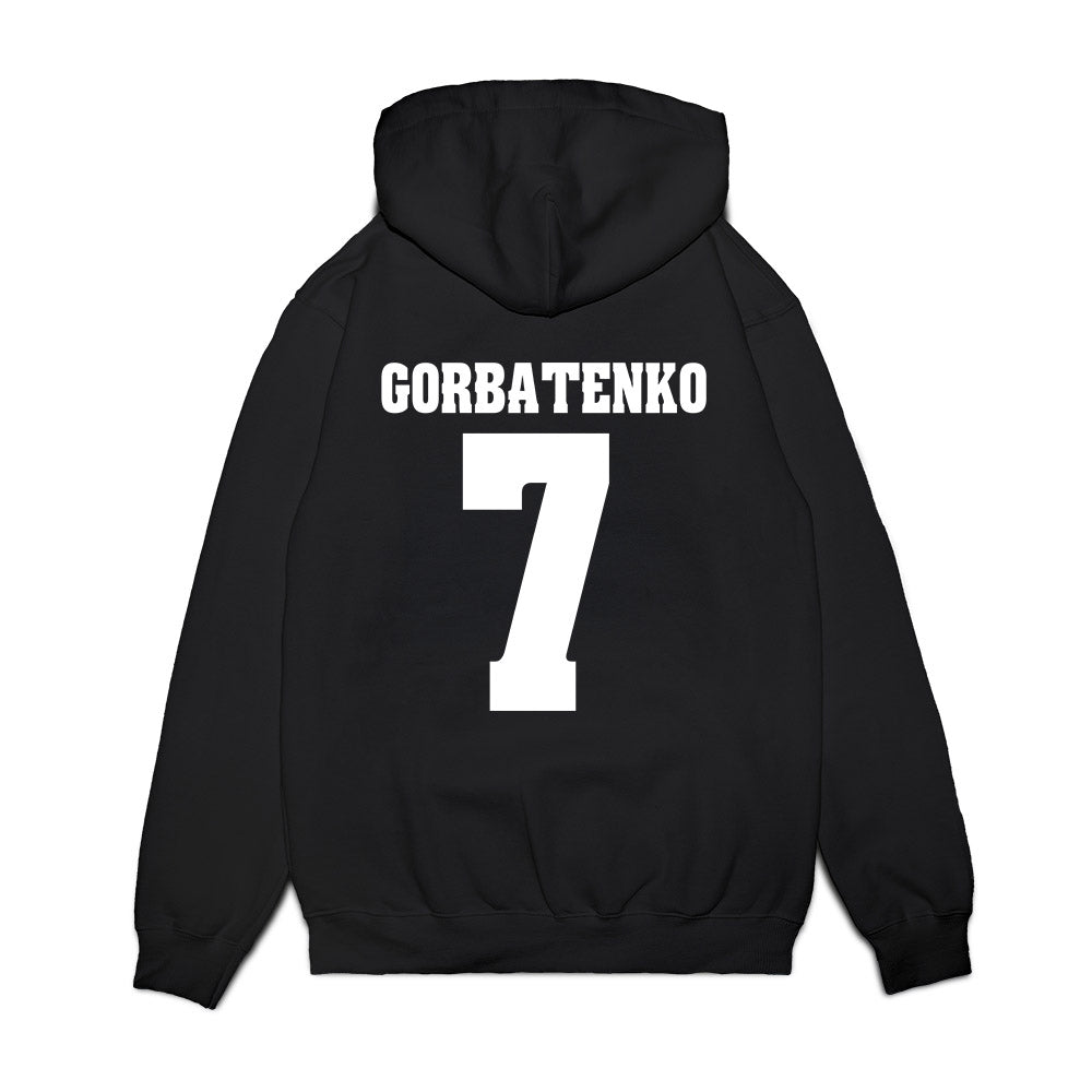 Wisconsin - NCAA Women's Ice Hockey : Kelly Gorbatenko - Vintage Hockey Premium Hooded Sweatshirt-1