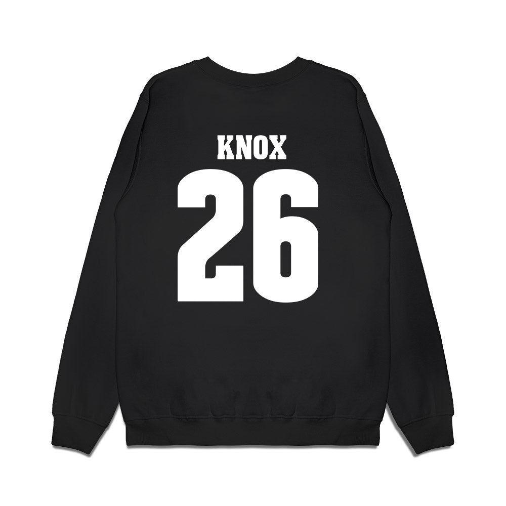 Wisconsin - NCAA Men's Ice Hockey : Weston Knox - Vintage Hockey Premium Crewneck Sweatshirt-1