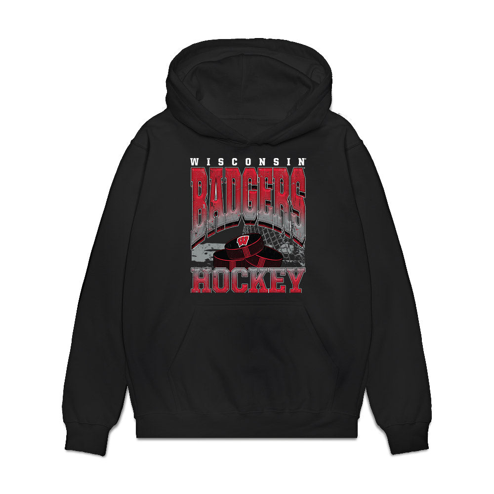 Wisconsin - NCAA Women's Ice Hockey : Kelly Gorbatenko - Vintage Hockey Premium Hooded Sweatshirt-0