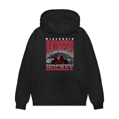 Wisconsin - NCAA Women's Ice Hockey : Kelly Gorbatenko - Vintage Hockey Premium Hooded Sweatshirt-0
