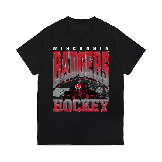 Wisconsin - NCAA Men's Ice Hockey : Ryan Botterill - Vintage Hockey Comfort Colors T-Shirt-0