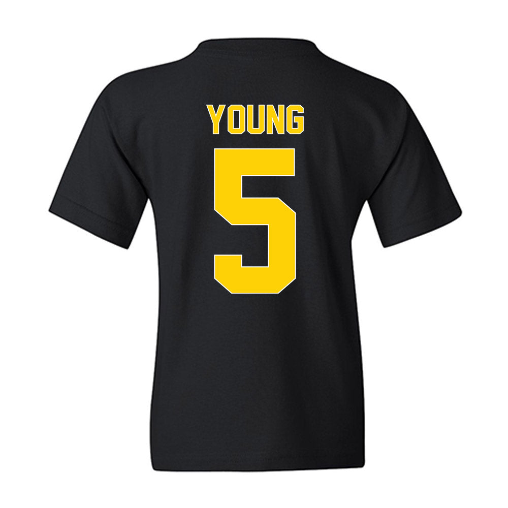 AU - NCAA Men's Ice Hockey : Easton Young - Vintage Shersey Youth T-Shirt-1