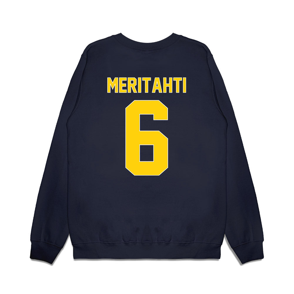 AU - NCAA Men's Ice Hockey : Samo Meritahti - Vintage Shersey Premium Crewneck Sweatshirt-1