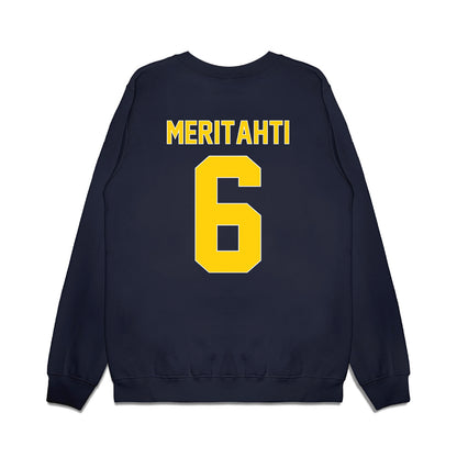 AU - NCAA Men's Ice Hockey : Samo Meritahti - Vintage Shersey Premium Crewneck Sweatshirt-1
