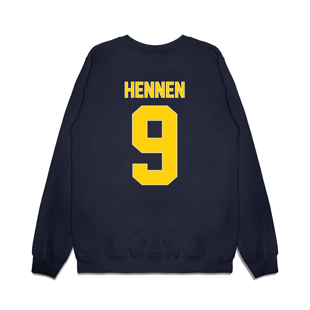 AU - NCAA Men's Ice Hockey : Hayden Hennen - Vintage Shersey Premium Crewneck Sweatshirt-1