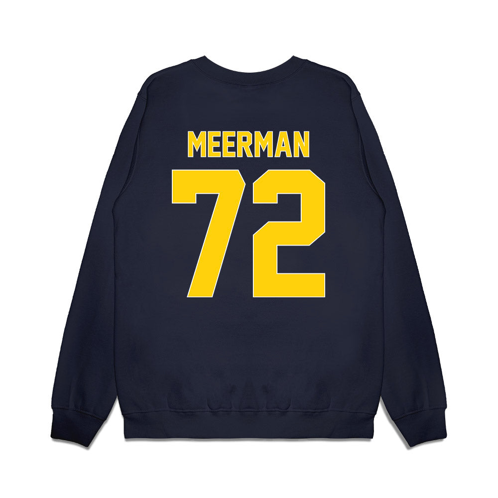 AU - NCAA Men's Ice Hockey : Brett Meerman - Vintage Shersey Premium Crewneck Sweatshirt-1