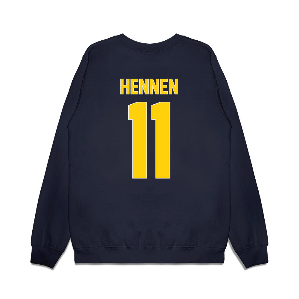 AU - NCAA Men's Ice Hockey : Tyler Hennen - Vintage Shersey Premium Crewneck Sweatshirt-1