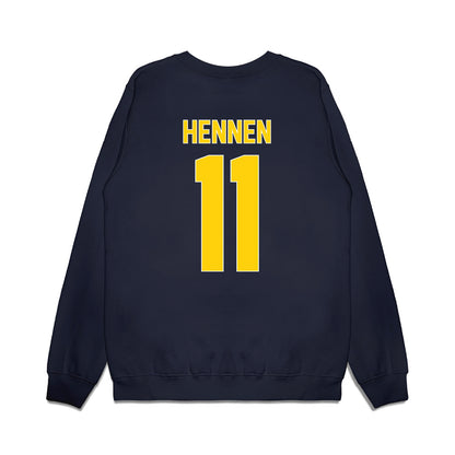 AU - NCAA Men's Ice Hockey : Tyler Hennen - Vintage Shersey Premium Crewneck Sweatshirt-1