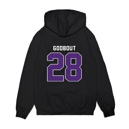 UST - NCAA Men's Ice Hockey : Dylan Godbout - Vintage Shersey Premium Hooded Sweatshirt-1