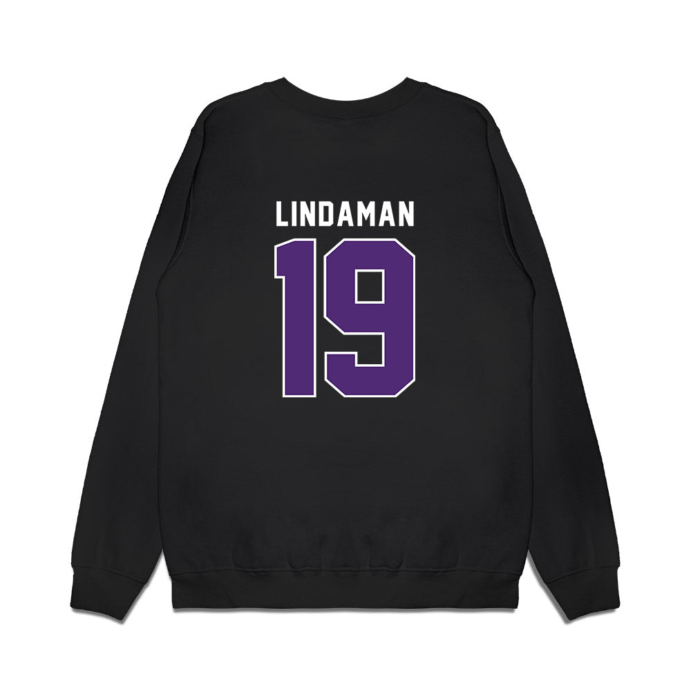 UST - NCAA Women's Ice Hockey : Ilsa Lindaman - Vintage Shersey Premium Crewneck Sweatshirt-1