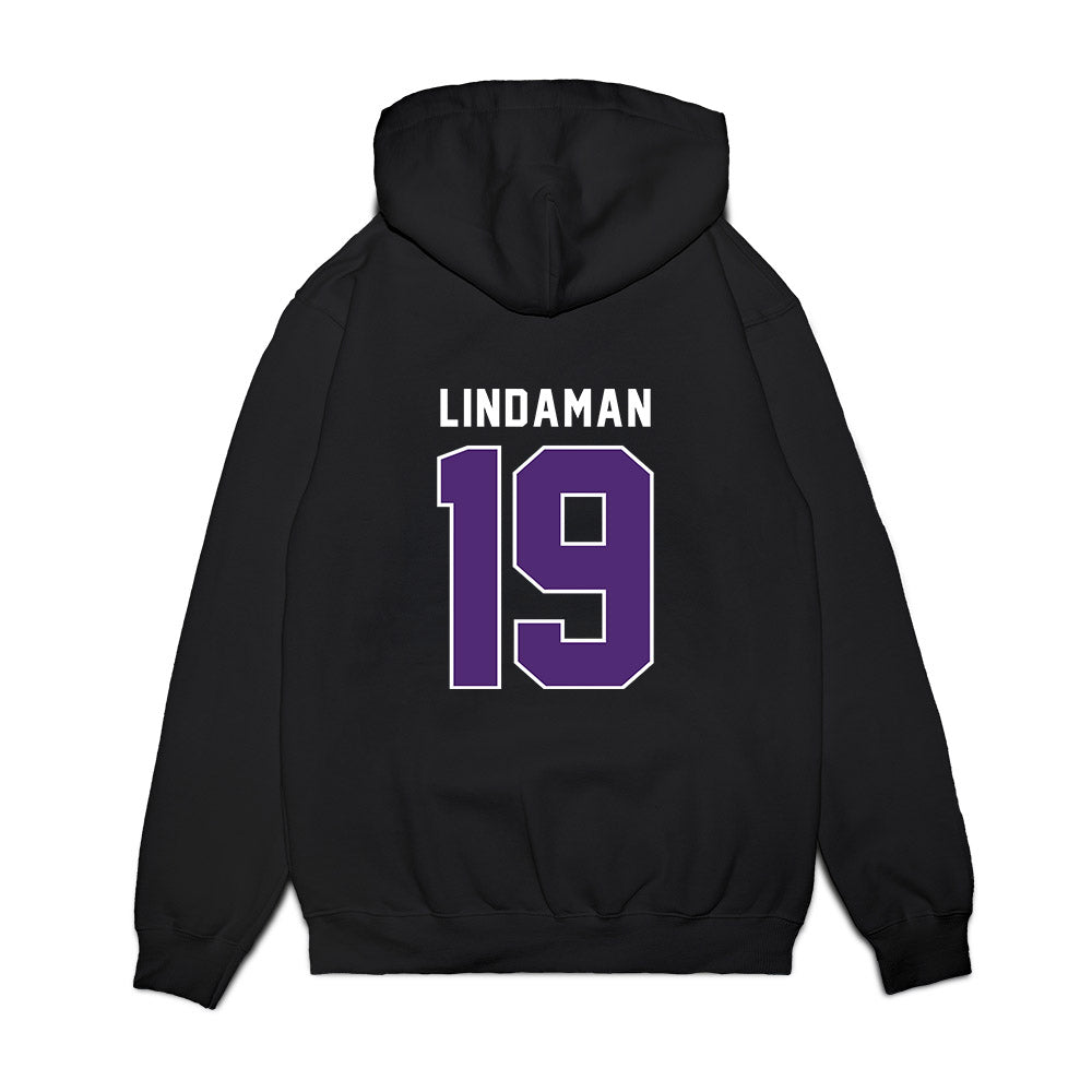 UST - NCAA Women's Ice Hockey : Ilsa Lindaman - Vintage Shersey Premium Hooded Sweatshirt-1